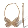 Butterfly Hoop Earrings
