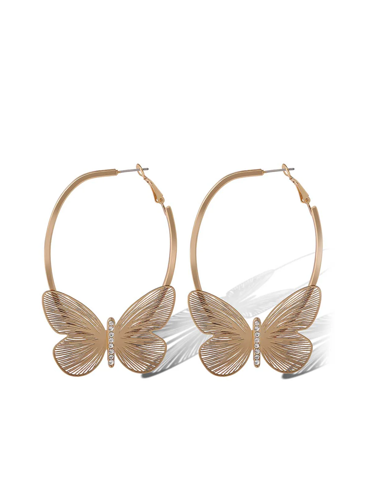 Butterfly Hoop Earrings