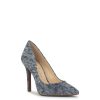 Cassani Pump in Shadow Blue