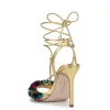 Oveny High Heel in Gold