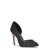 Prizma D'Orsay Pump in Black Mesh Sparkle