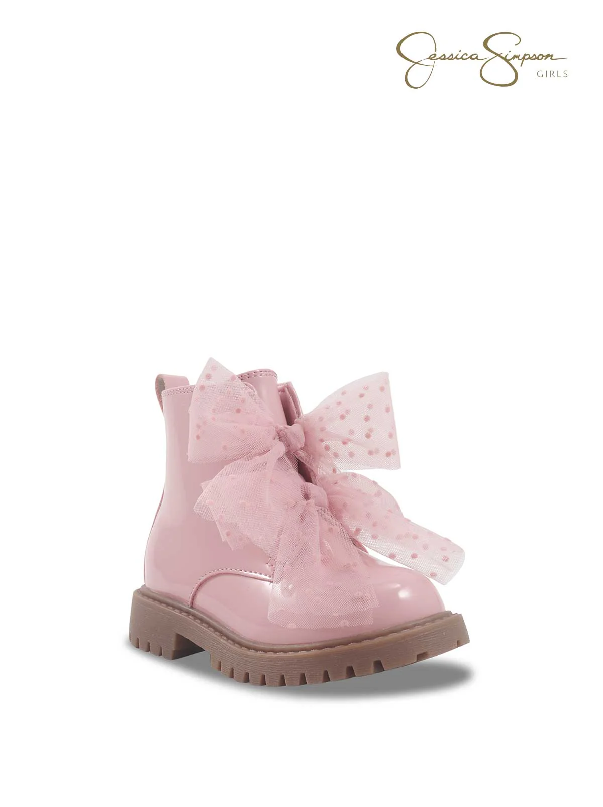 2481-toddler-daria-sneaker-double-bow-in-blush-3.webp Toddler Daria Sneaker Double Bow in Blush