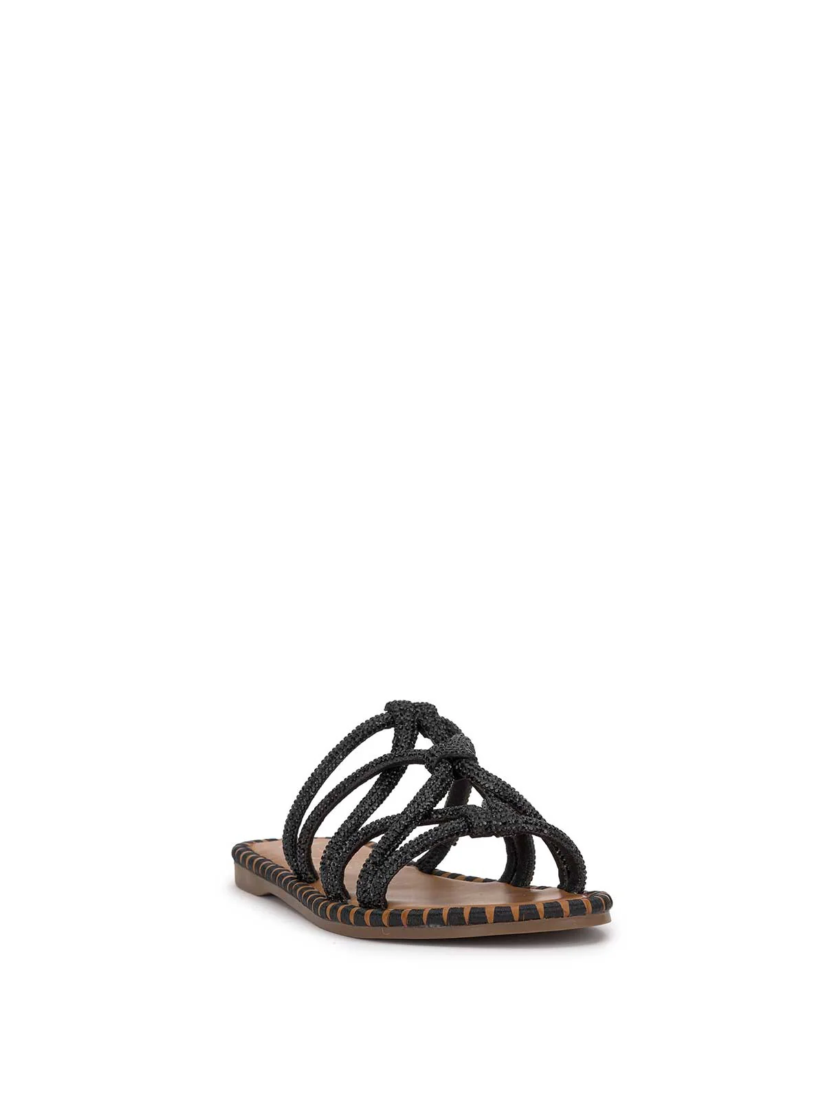 Briellea Embellished Sandal in Black