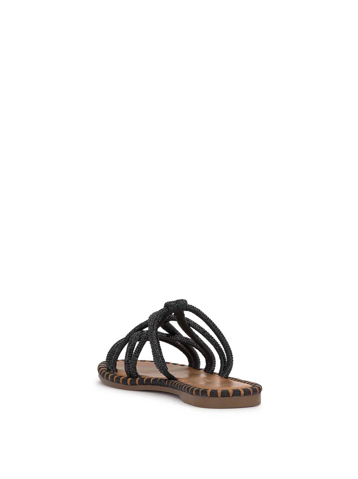 Briellea Embellished Sandal in Black