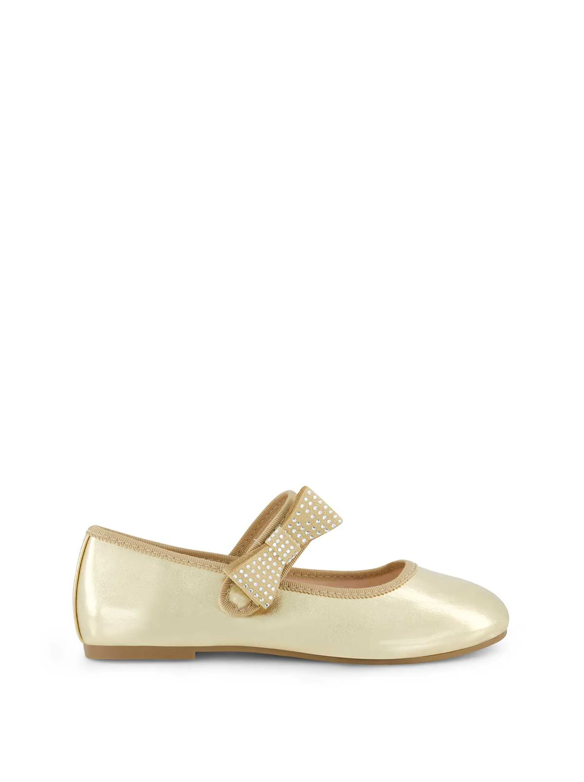2752-little-girls-amy-crystal-bow-ballet-flat-in-gold-1.webp Little Girls' Amy Crystal Bow Ballet Flat in Gold