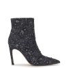 Wilonix Pointed Toe Bootie in Midnight Bandana