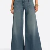 JS Jessica Simpson Claremont Super Wide Leg Jean in Seashell