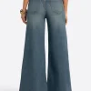 JS Jessica Simpson Claremont Super Wide Leg Jean in Seashell