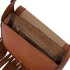 Jessica Simpson 2.0 Ava Saddle Crossbody in Golden Oak