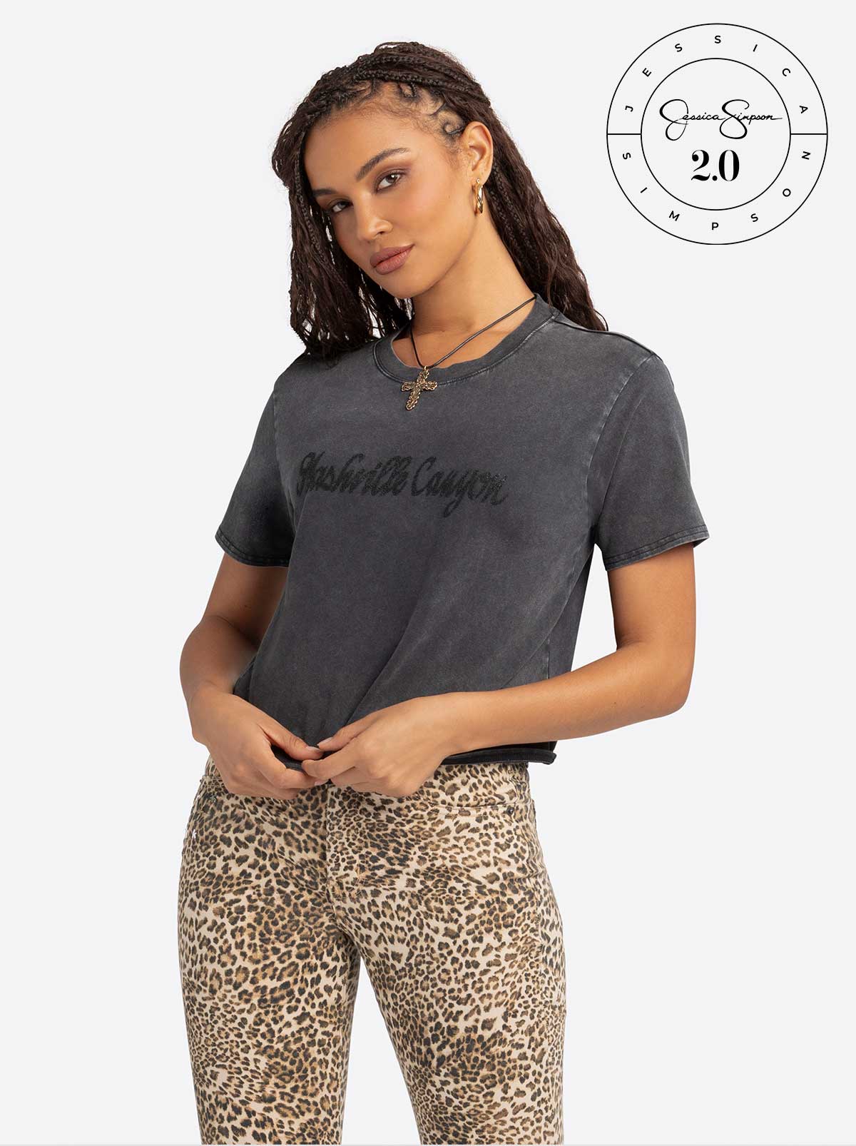 3059-jessica-simpson-2.0-fleur-tee-in-washed-black-2.jpg Jessica Simpson 2.0 Fleur Tee in Washed Black