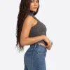 Jessica Simpson 2.0 Asha Shimmer Top in Black