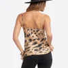 Jessica Simpson 2.0 Emmy Lace Trim Cami in Animal Print