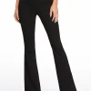 Pull On Flare in Black Ponte