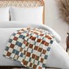 3243-emery-checkerboard-plush-throw-in-rust-grey-2.jpg Emery Checkerboard Plush Throw in Rust & Grey