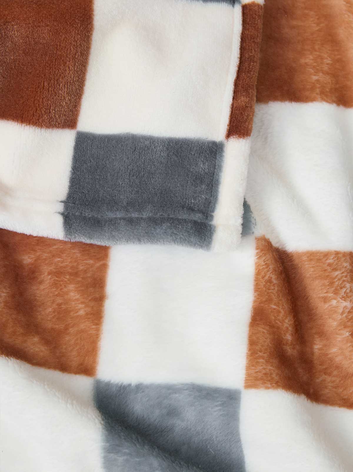 3243-emery-checkerboard-plush-throw-in-rust-grey-3.jpg Emery Checkerboard Plush Throw in Rust & Grey