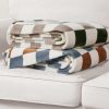 3243-emery-checkerboard-plush-throw-in-rust-grey-4.jpg Emery Checkerboard Plush Throw in Rust & Grey