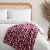 3248-wildflower-park-plush-throw-in-wine-red-1.jpg Wildflower Park Plush Throw in Wine Red