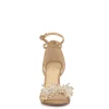 Janivah High Heel in Natural Raffia