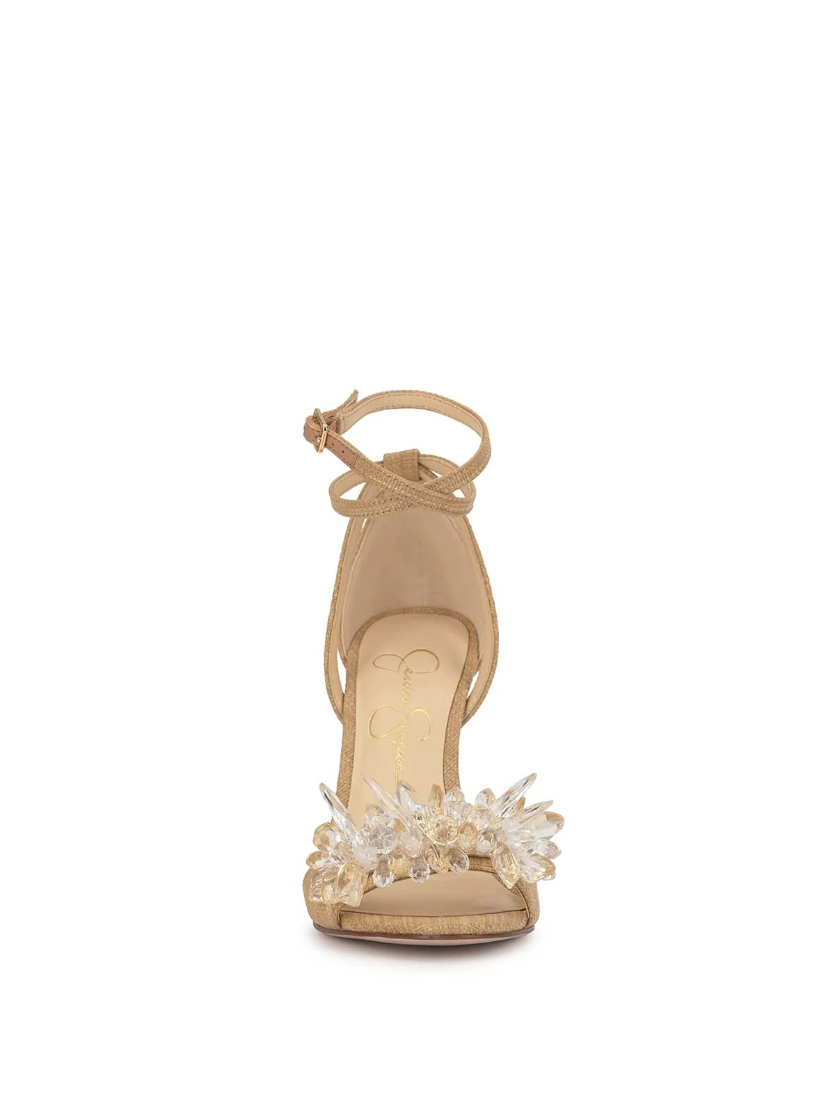 Janivah High Heel in Natural Raffia