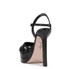 Inaia Braided Platform Sandal in Black