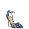 Paveri Pump in Blue Leopard