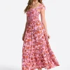 3506-clarice-maxi-dress-in-rosebloom-wild-jacobeans-4.webp Clarice Maxi Dress in Rosebloom Wild Jacobeans
