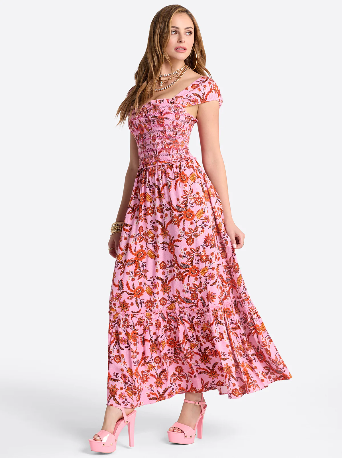 3506-clarice-maxi-dress-in-rosebloom-wild-jacobeans-4.webp Clarice Maxi Dress in Rosebloom Wild Jacobeans