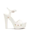Calenta Studded Platform in White