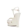 Calenta Studded Platform in White