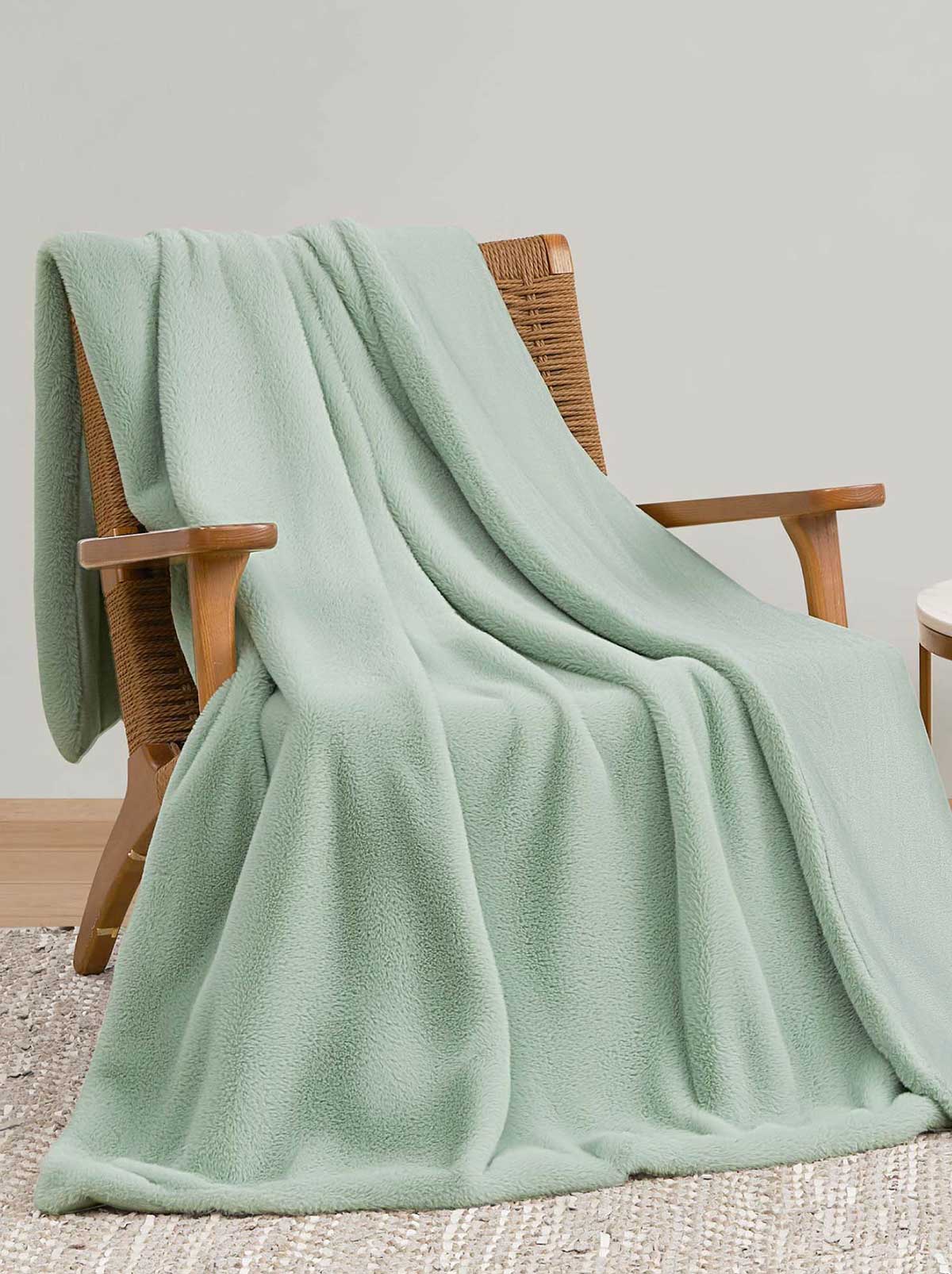 3645-faux-fur-throw-blanket-in-sea-foam-green-1.jpg Faux Fur Throw Blanket in Sea Foam Green