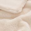 Faux Fur Throw Blanket in Sea Salt