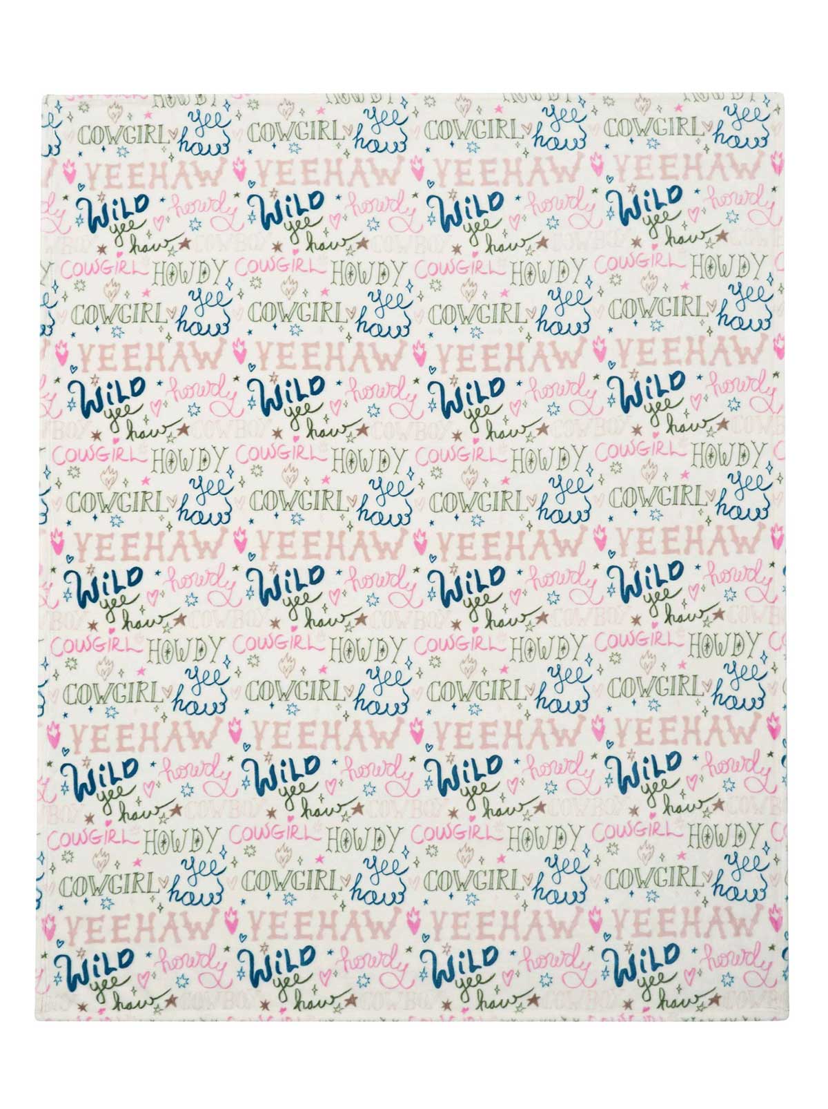 3649-howdy-cowgal-plush-throw-blanket-2.jpg Howdy Cowgal Plush Throw Blanket