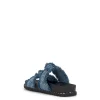 Caralyna Flat Sandal in Denim
