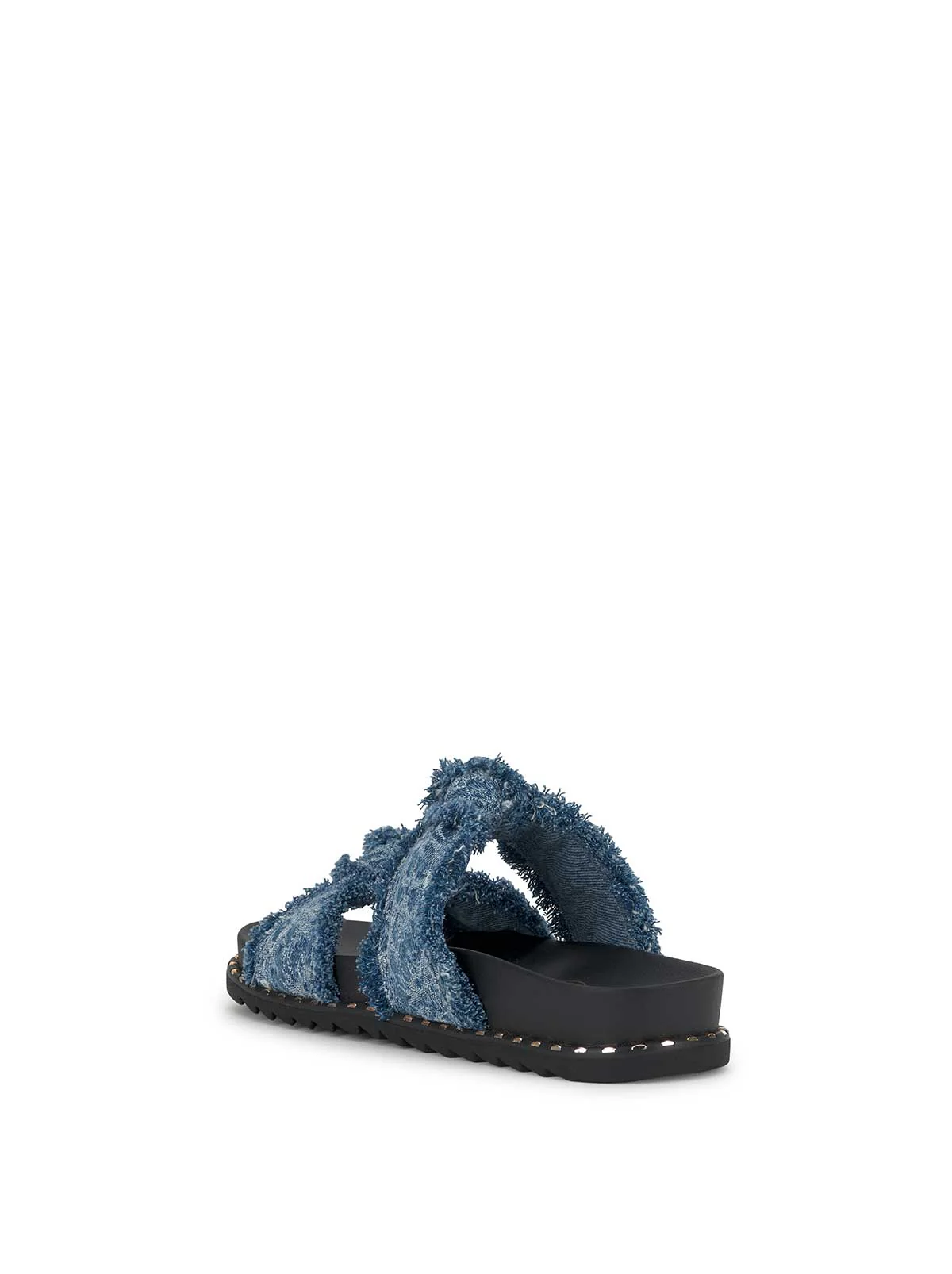 Caralyna Flat Sandal in Denim