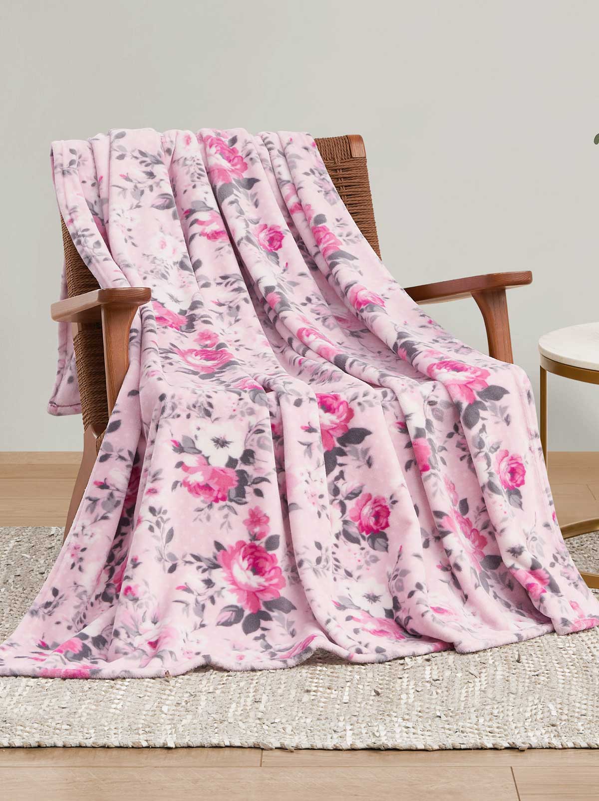 3683-esther-blush-roses-plush-throw-blanket-1.jpg Esther Blush Roses Plush Throw Blanket