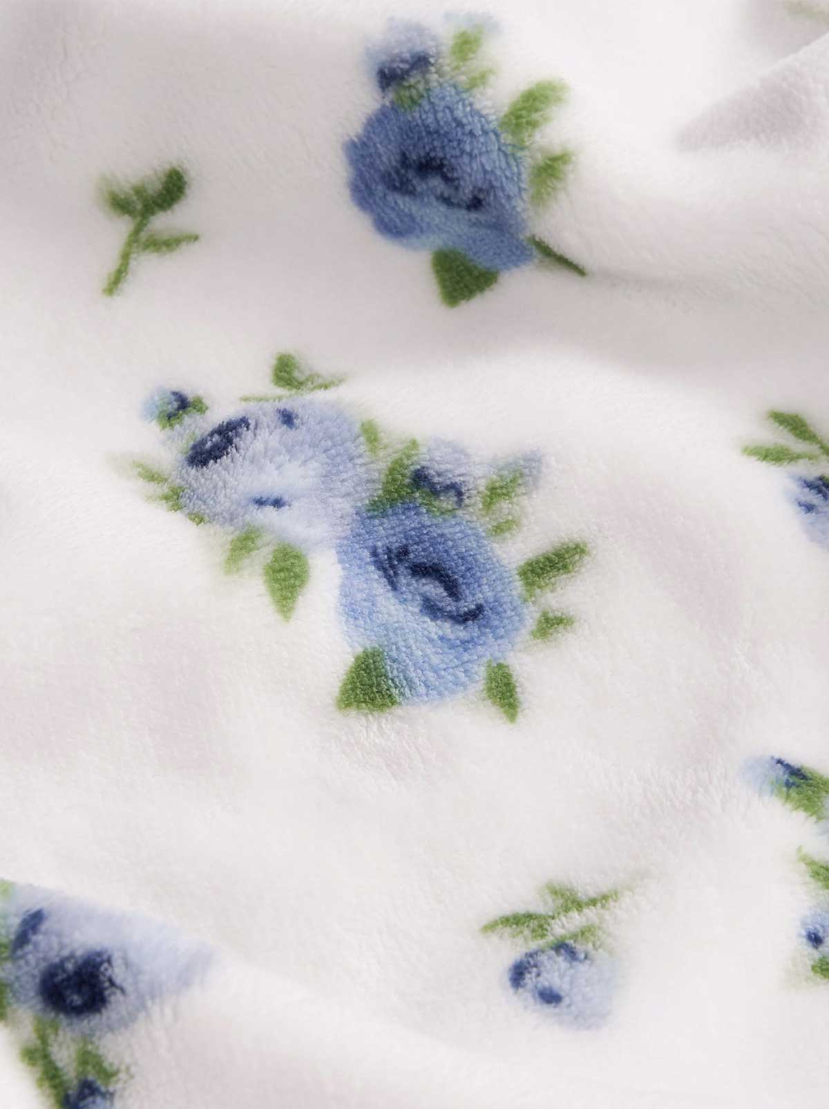 3684-cottage-rose-blue-plush-throw-blanket-3.jpg Cottage Rose Blue Plush Throw Blanket