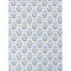 Plush Throw Blanket in Bow Floral Trellis Blue