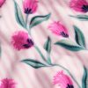 Tulip Stripe Pink Plush Throw Blanket