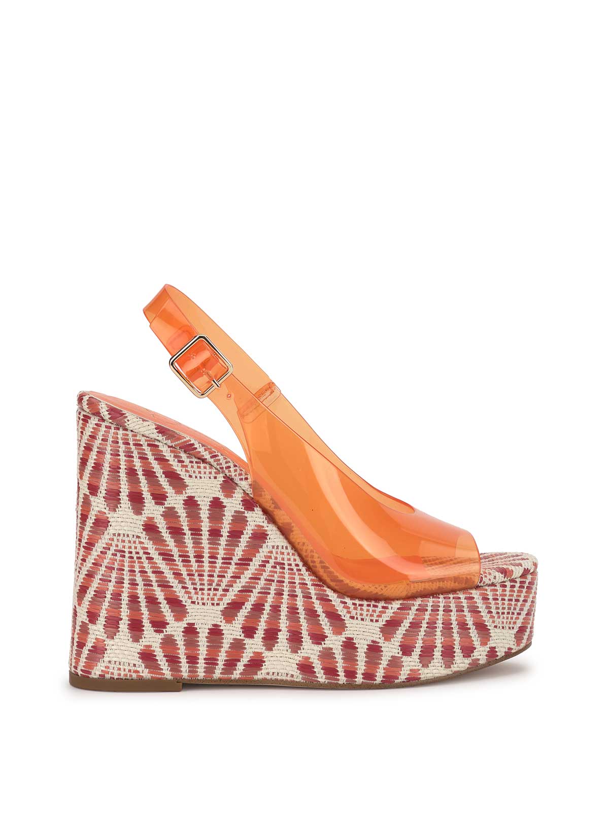 Kaliese Wedge in Tangerine