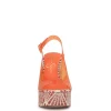 Kaliese Wedge in Tangerine