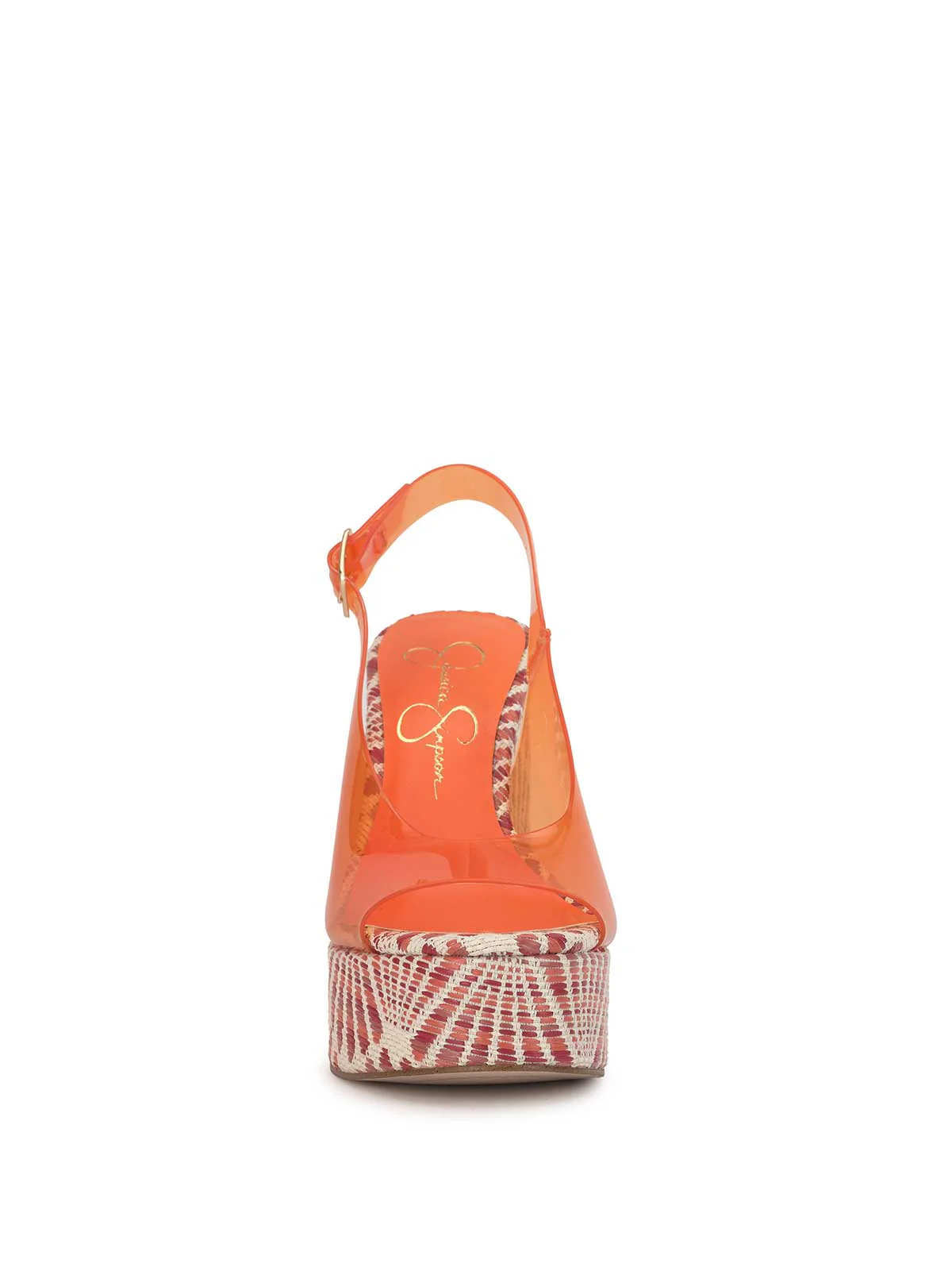 Kaliese Wedge in Tangerine