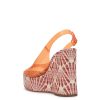 Kaliese Wedge in Tangerine