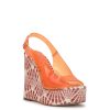 Kaliese Wedge in Tangerine
