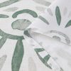 Haven Border Sage Green Shower Curtain Set