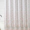 Nori Floral Blush Shower Curtain Set
