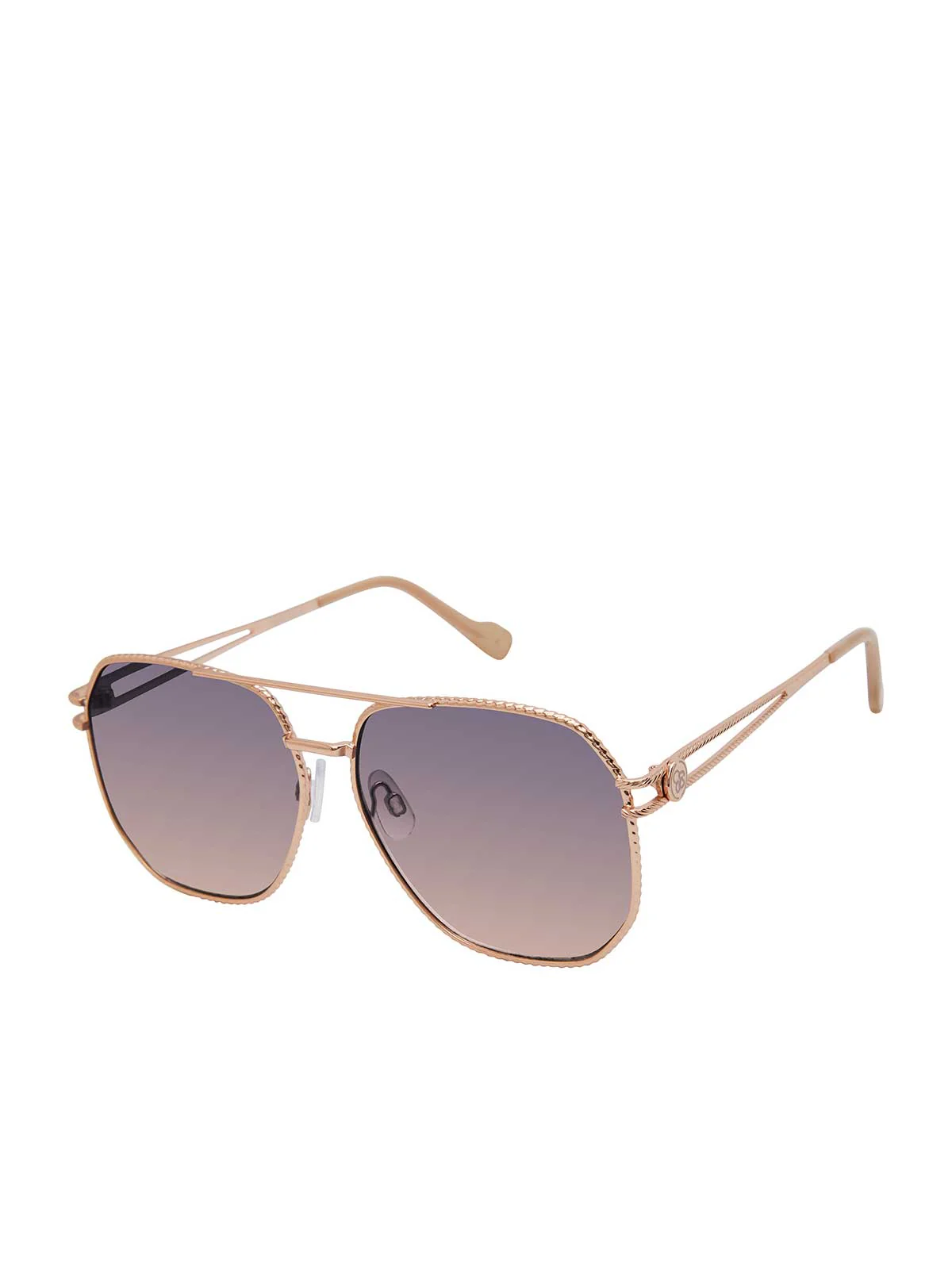 3781-roped-metal-geometric-aviator-sunglasses-in-rose-gold-1.webp Roped Metal Geometric Aviator Sunglasses in Rose Gold