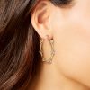 Large Hoop Crystal Earrings