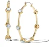 Large Hoop Crystal Earrings