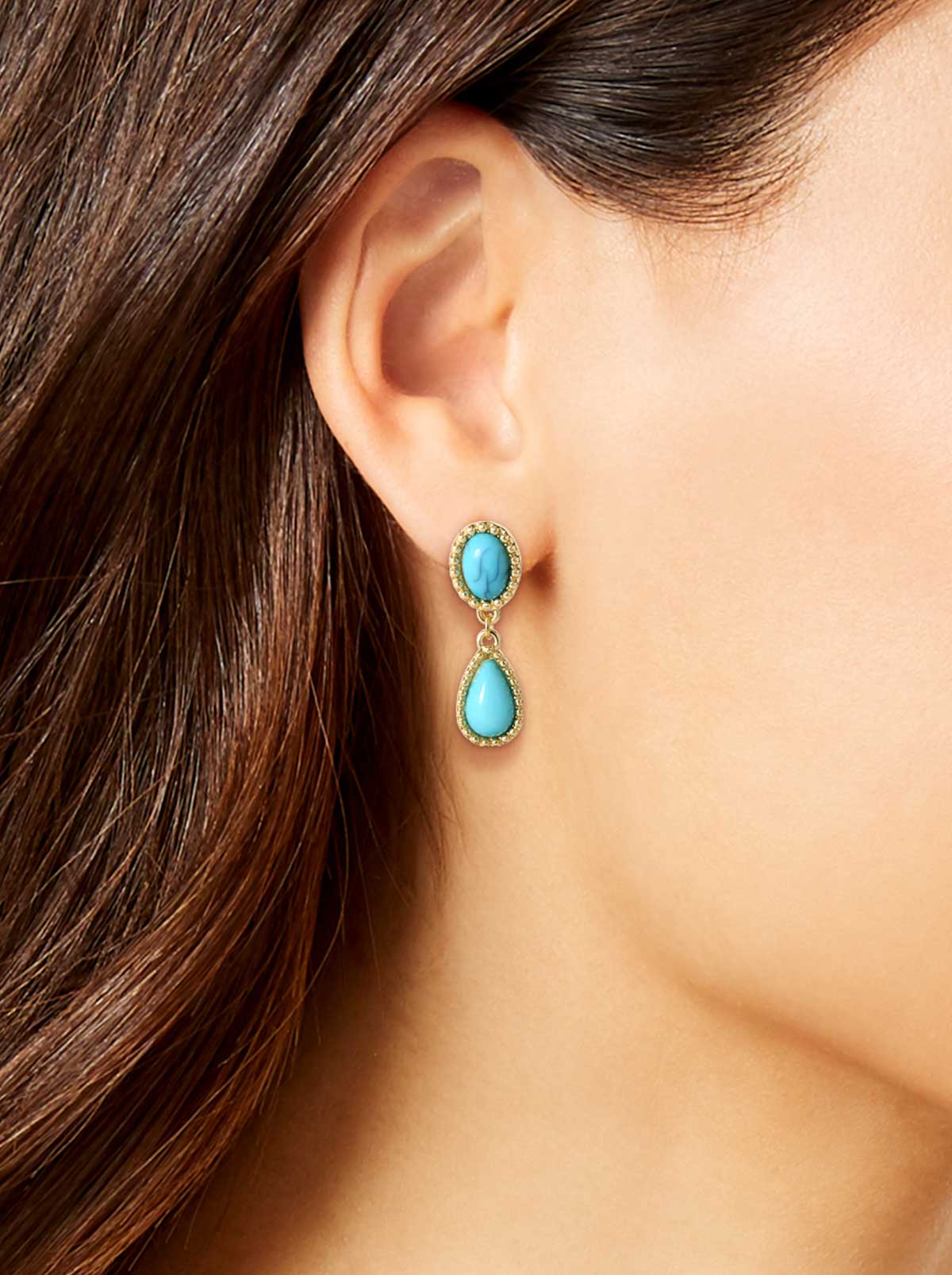 3790-turquoise-stone-drop-earrings-1.jpg Turquoise Stone Drop Earrings