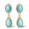 3790-turquoise-stone-drop-earrings-3.jpg Turquoise Stone Drop Earrings
